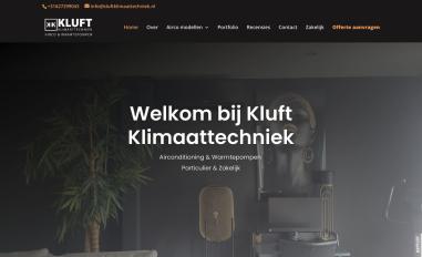 Schermafbeelding van kluftklimaattechniek.nl