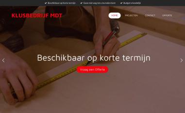 Schermafbeelding van klusbedrijfmdt.nl