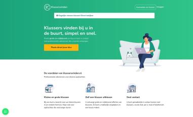 Schermafbeelding van klussersvinden.nl