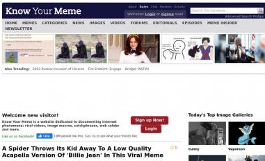 Schermafbeelding van knowyourmeme.com