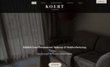 Schermafbeelding van koertclinics.nl