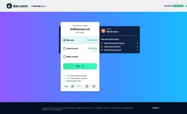 Schermafbeelding van koffielovers.nl