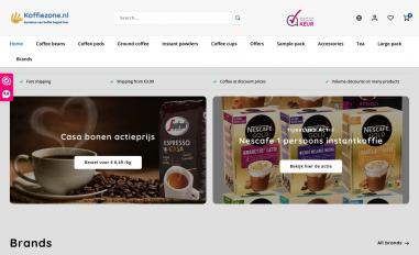Schermafbeelding van koffiezone.nl