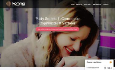 Schermafbeelding van kommatekstbureau.nl