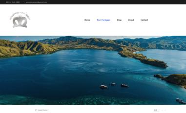 Schermafbeelding van komodomastour.com