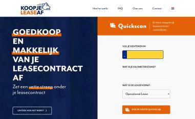 Schermafbeelding van koopjeleaseaf.nl