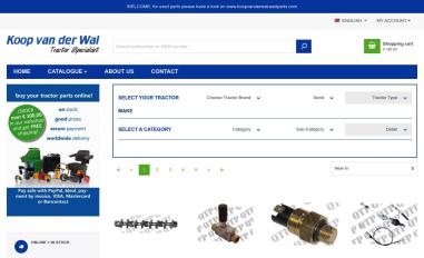 Schermafbeelding van koopvanderwalparts.com