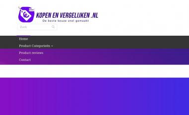 Schermafbeelding van kopenenvergelijken.nl