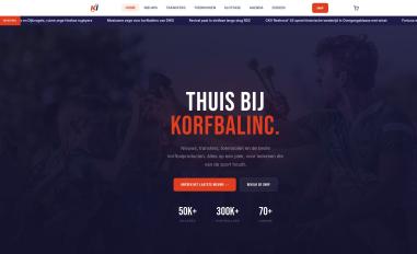 Schermafbeelding van korfbalinc.nl
