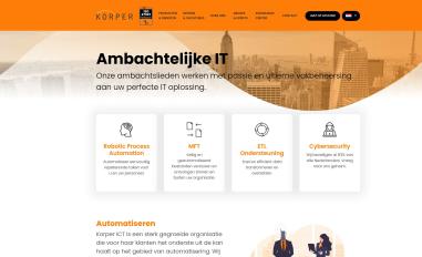 Schermafbeelding van korper.nl