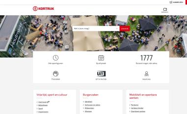 Schermafbeelding van kortrijk.be