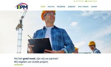 Schermafbeelding van kpmciviel.nl