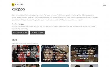 Schermafbeelding van kpoppo.com