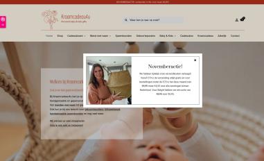 Schermafbeelding van kraamcadeau4u.nl