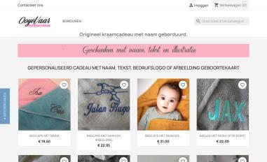 Schermafbeelding van kraamkado-met-naam-baby.nl