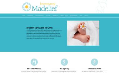 Schermafbeelding van kraamzorgmadelief.nl