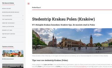 Schermafbeelding van krakautips.nl