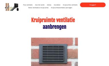 Schermafbeelding van kruipruimteventilatie.com