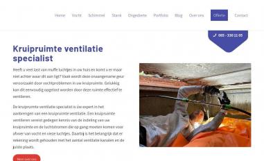 Schermafbeelding van kruipruimteventilatiespecialist.nl