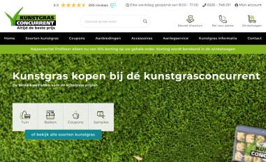 Schermafbeelding van kunstgrasconcurrent.nl