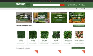 Schermafbeelding van kunsthaagvoordeel.nl