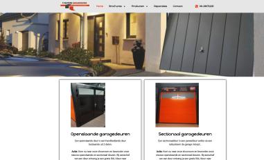 Schermafbeelding van kustersgaragedeuren.nl