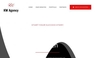 Schermafbeelding van kw-agency.be