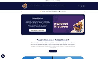 Schermafbeelding van kwispelkleuren.nl