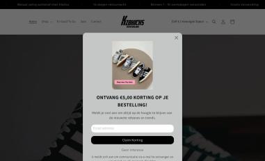 Schermafbeelding van kzbkicks.nl