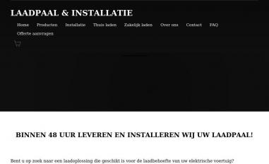 Schermafbeelding van laadpaaleninstallatie.nl