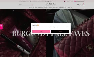 Schermafbeelding van ladylikefashion.nl