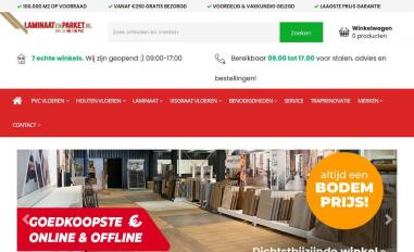 Schermafbeelding van laminaatenparket.nl