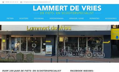 Schermafbeelding van lammertdevriestweewielers.nl