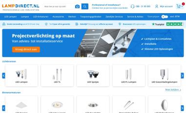 Schermafbeelding van lampdirect.nl