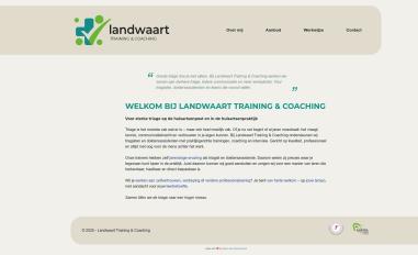 Schermafbeelding van landwaarttraining.nl