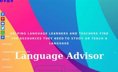 Schermafbeelding van languageadvisor.net