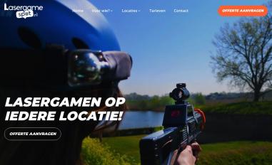 Schermafbeelding van lasergamespot.nl