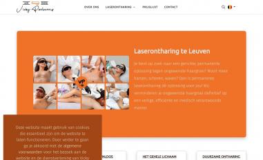 Schermafbeelding van laserontharing-leuven.be