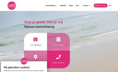 Schermafbeelding van laserontharing.be