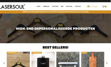 Schermafbeelding van lasersoul.nl
