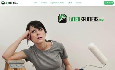 Schermafbeelding van latex-spuiters.com