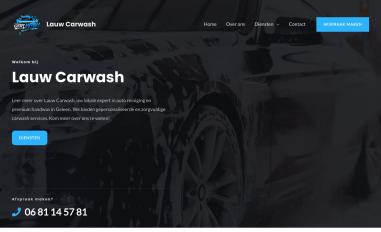 Schermafbeelding van lauwcarwash.nl