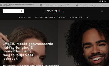Schermafbeelding van layzinskin.com