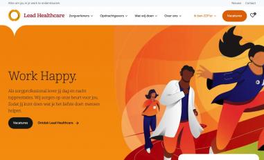 Schermafbeelding van leadhealthcare.nl