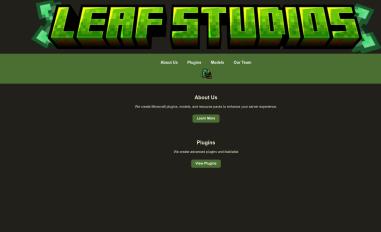 Schermafbeelding van leafstudios.dev