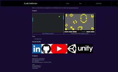 Schermafbeelding van leah-software.nl