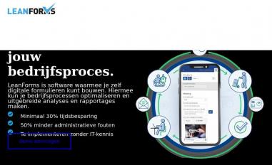 Schermafbeelding van leanforms.com