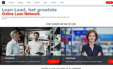 Schermafbeelding van leanlead.be