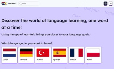 Schermafbeelding van learnfeliz.com