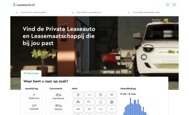 Schermafbeelding van leaseauto.nl